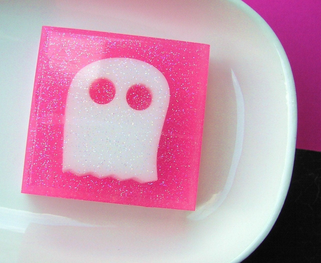 Sale Soap - Mrs. Boo the Soap Ghost - Cotton Candy Scented - Glycerin Soap - LAST ONE