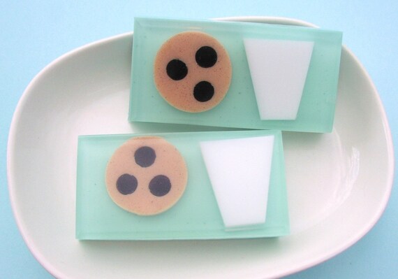 Soap - Cookie and Milk Soap - Chocolate Chip Cookie Scent - Fun Soap for Kids - Sunbasilgarden Best Seller