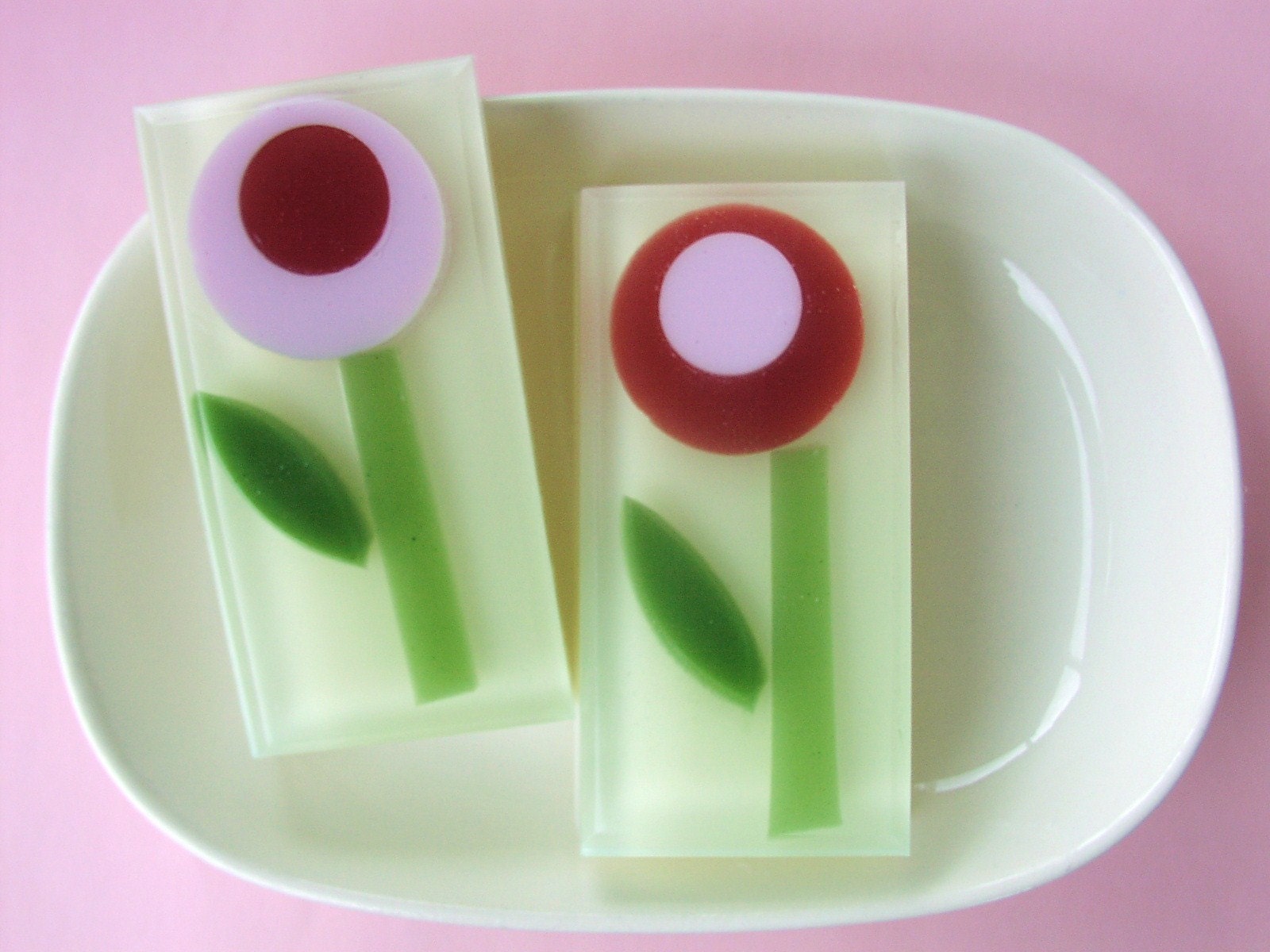 GIANT MOVING SALE - Rose Poppy Flower Soap