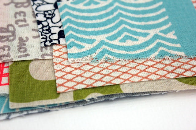 mixed Trimmings organic printed fabric by Umbrella Prints