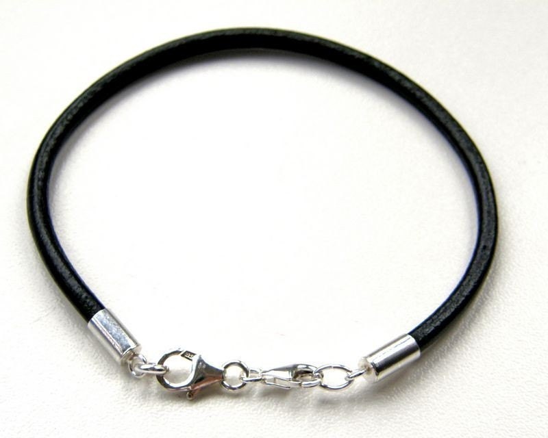 Black Double Clasp Bracelet for big hole beads  - Black