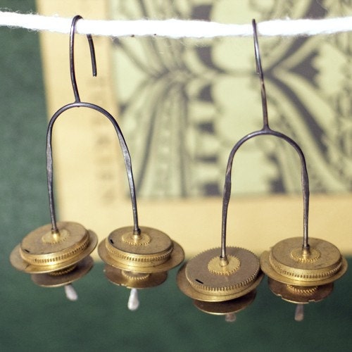 Sterling Wired Steampunk Earrings