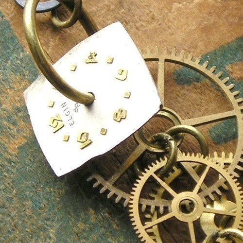 Steampunk Earrings - Gears and Years - Gears and Cogs - Dangly and Sexy
