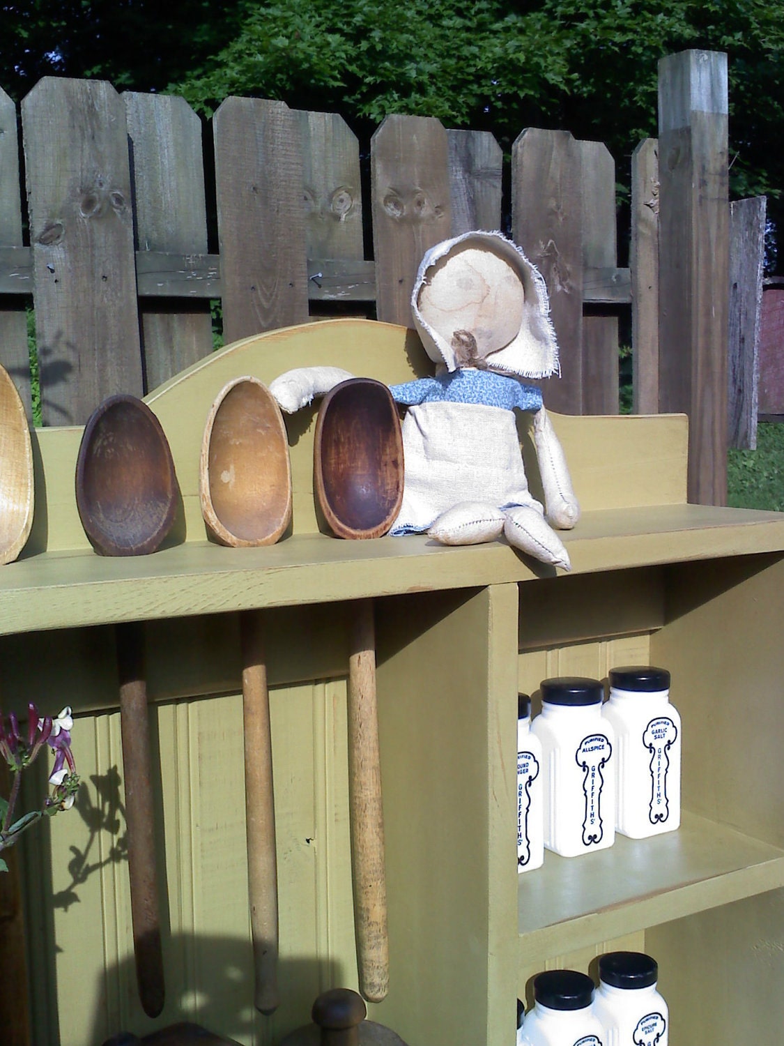Spice Rack Spoon Rack Cubby Double