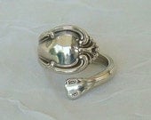 Signed Joan of Arc Vintage International Sterling Spoon Ring dmfsparkles