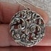 Secret Garden Vintage 1901 Button Sterling Silver Earrings 1 1/8 inch Around