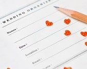Letter printable WEDDING PLANNER (50 kinds of worksheets, tabs, eco-friendly organizer, workbook, templates)