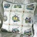 Decorative Pillow Chateaux De La Loire French Country White Blue Yellow