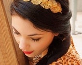 2012 MTV Movie Awards headband Athena - headband, gold leaf laurel  head band, Grecian goddess inspired