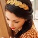 2012 MTV Movie Awards headband Athena - headband, gold leaf laurel  head band, Grecian goddess inspired