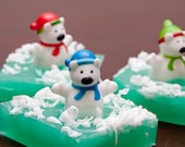 Arctic Polar Bear Soap Stocking Stuffers - Holiday Soap