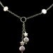 Lavendar Coin Pearl Necklace and Earrings