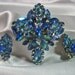 Vintage Rhinestone Brooch and Earrings Designer
