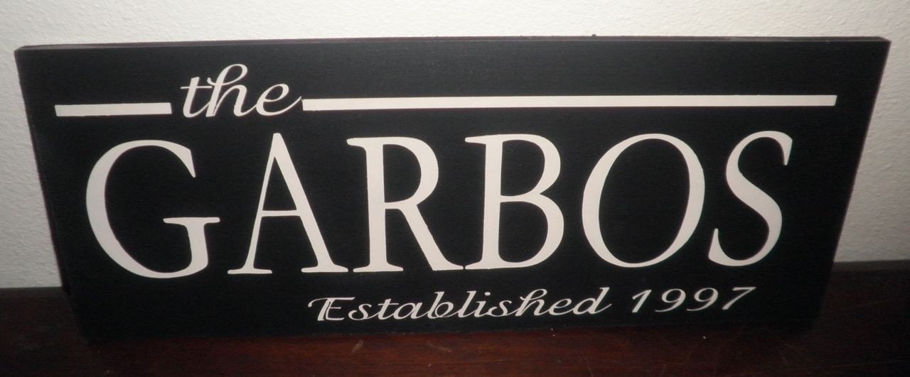 Custom Family Name Wood Sign Plaque Established DESIGN YOUR OWN Personalized family name