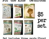 KIDS Scripture and encouragement for your mirror. Includes suction hook. Start and end their day right.