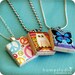 Moving Sale - Shh I'm Reading - necklace Charm handmade with Scrabble Wood Tile ... Jewelry Art by HomeStudio
