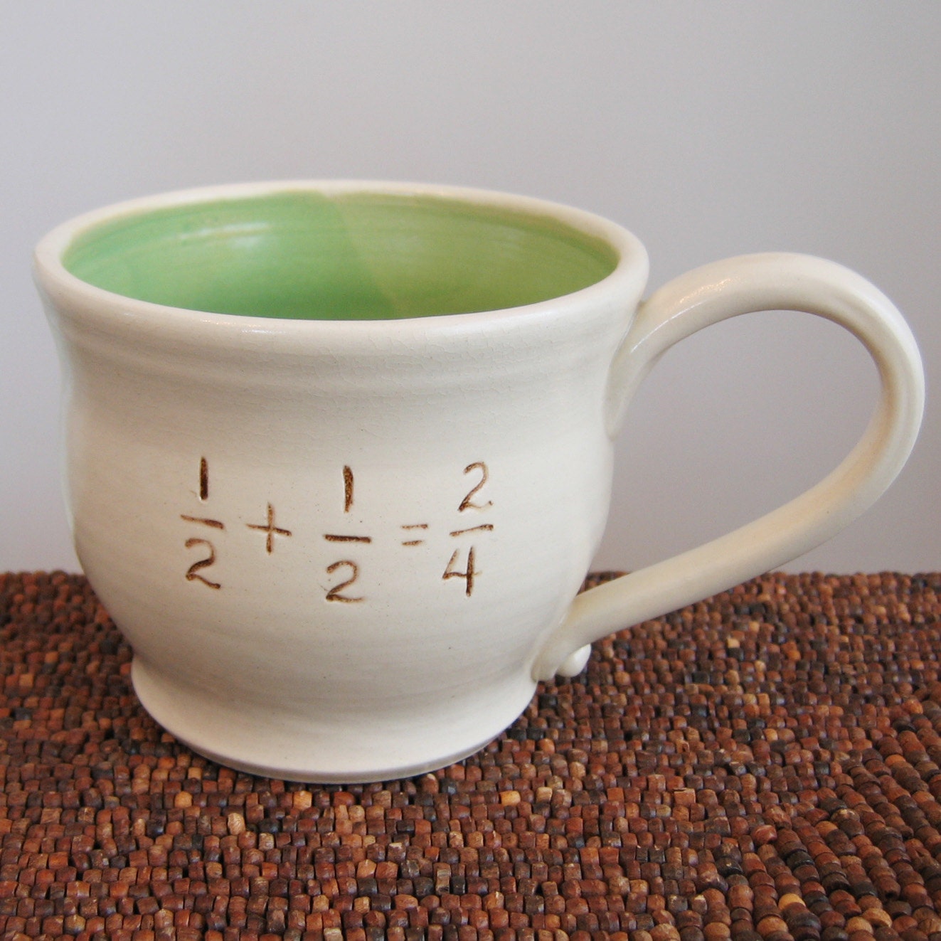 Incorrect Math Mug in Apple Green 16 oz. - Coffee Mug for Geeks or Teachers
