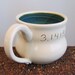 Pi Mug in Ocean - Large Stoneware Pottery Ceramic Coffee Mug for Geeks - 16 oz.