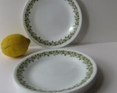 Vintage Corelle Corning Spring Blossom Bread & Butter/Dessert Plates Set of Five
