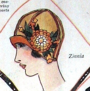 reserved for scathachofskye circa 1922 Flapper Hat Making Patterns- eBook PDF 7 Different Hats Make For Resale