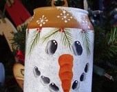 Snowman Mini Pop Can Ornament