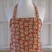 Adult BBQ Apron / Rust Daises