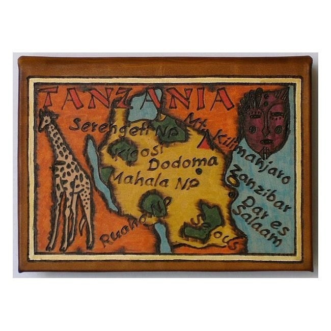 TANZANIA - Leather Travel Photo Album - Handmade