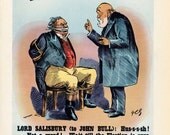 1900 British Liberal Election Poster Hush 1910 Reprint