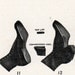 1906 How Shoes Are Made Black and White Chart