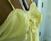 1950s vintage halter swimsuit- swim dress- bathing dress- sunsuit- playsuit-romper - yellow