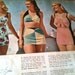 1947 Bathing Suits -vintage fashion catalog page - Montgomery Wards