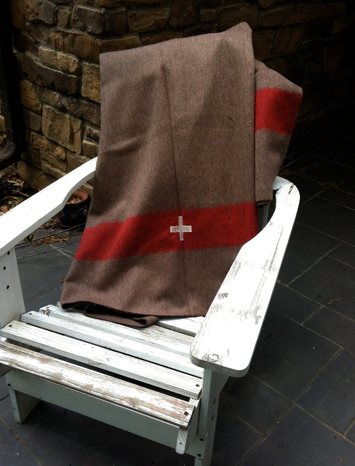 authentic Swiss Army wool blanket