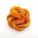 Hand dyed stranded cotton embroidery floss - 20m skein - dark yellow, orange, tangerine, terracotta