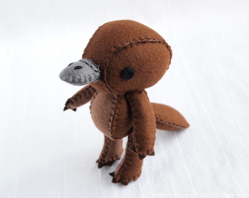 Platypus Plush Art Doll, Halyn (Made to Order)