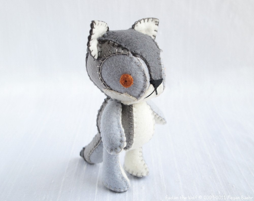 Wolf Plush Art Doll, Faolan