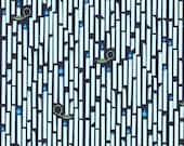 SALE---1 yard--Illuminate in Basra Blue, 1001 Peeps, Lizzy House for Andover Fabrics