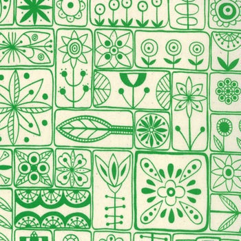 Summersville---Metro Floral Scandi in Light Green---1 yard--Lucie Summers for Moda Fabrics