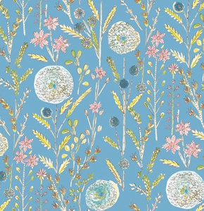 SALE---1 yard---Somerset in Blue, London, Dena Designs, Free Spirit Fabrics