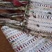 handwoven scarf winter white spice