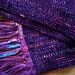 handwoven scarf blackberry, long