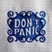 DON'T PANIC Hitchhiker's Towel - Royal Blue