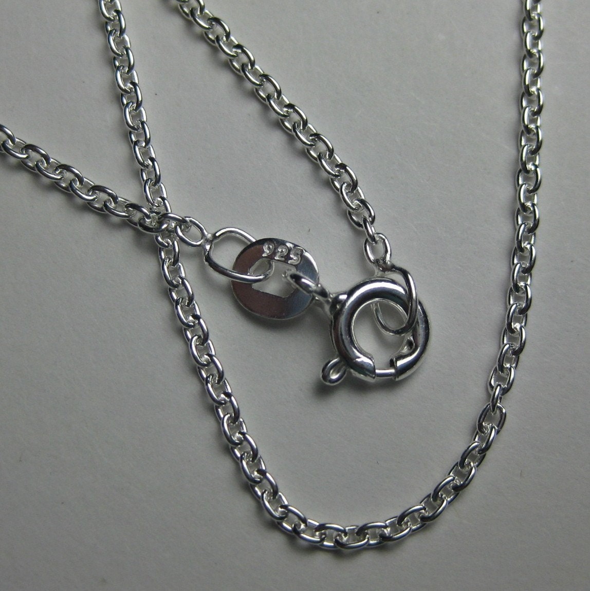 16" sterling silver necklace chain