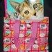 Child Tote Bag - Hello Kitty Pink Reversible Tote Bag with Coloring book