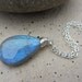 Labradorite Sterling Silver Necklace, Wire Wrapped, Blue Flash, Blue Green, Aqua, Large, Blue Necklace, Irisjewelrydesign, Fashion