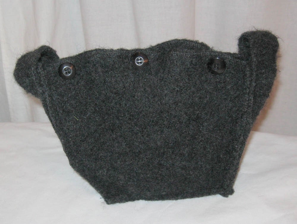 Upcycled Felted flower purse