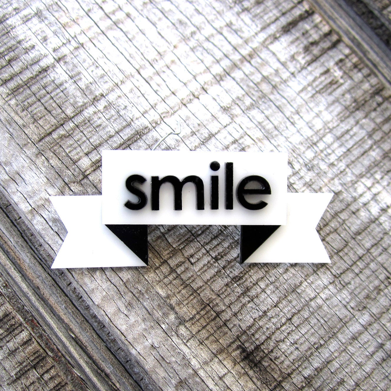 Smile Banner Brooch