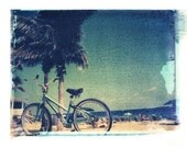 Photography Polaroid Bicycle Beach Vintage Art 11x14 Print
