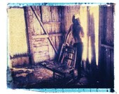 Polaroid Photographty Brown Erotic Vintage Art 4x5 Print