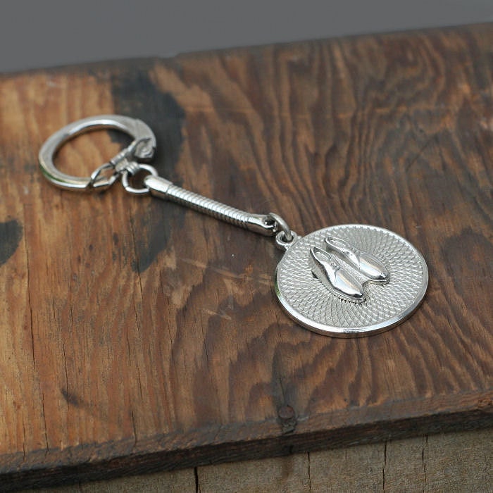 Mens Shoes Key Chain Vintage 1950s