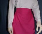 Handmade, Hot pink apron with polka dots